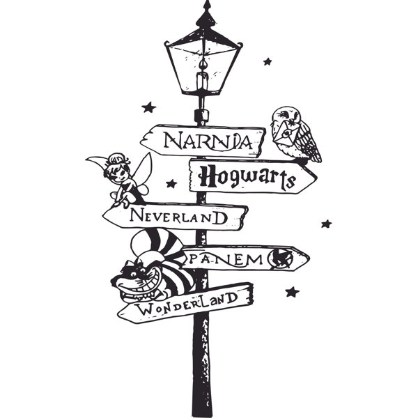 Design With Vinyl Panem Narnia Hogwarts Cartoon Character Cartoons Wall ...
